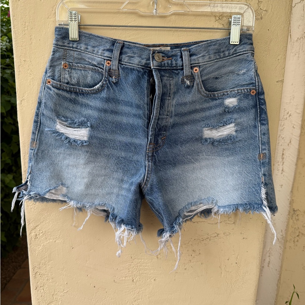 We The Free Distressed Denim Jean Shorts